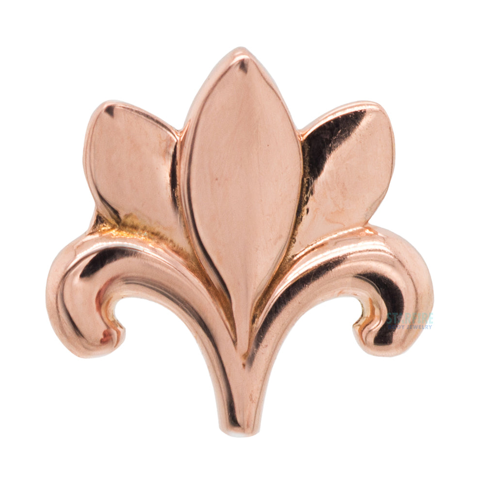 Floral Threaded End in Gold