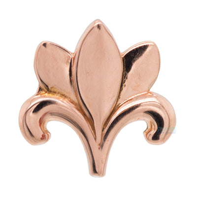 Floral Threaded End in Gold