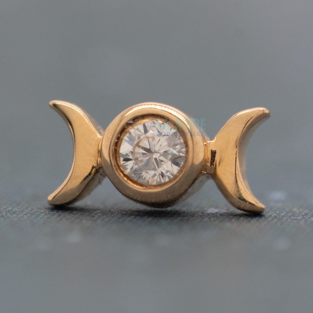threadless: "Tauriel" End in Gold with CZ