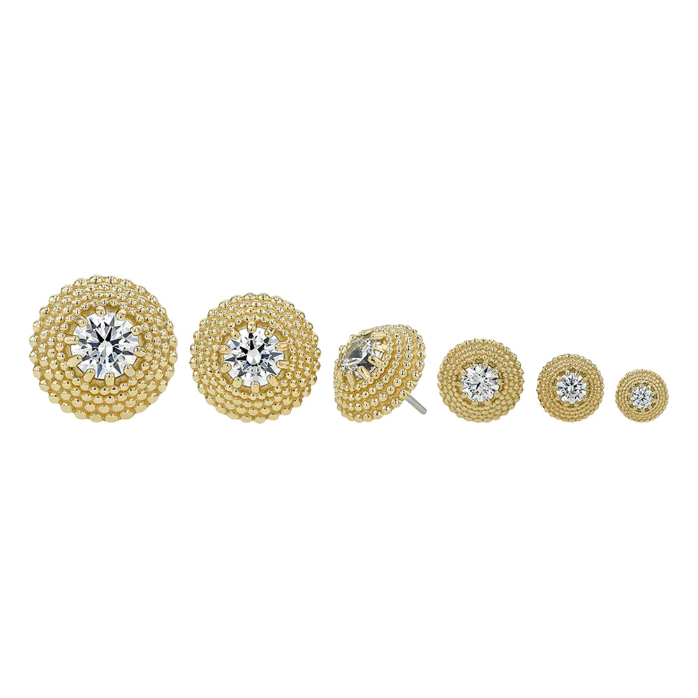 threadless: "Hera" Brilliant-Cut Gem Circle End in Gold