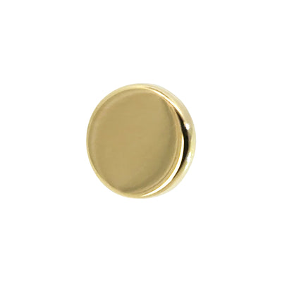 Disk Threaded End in Gold