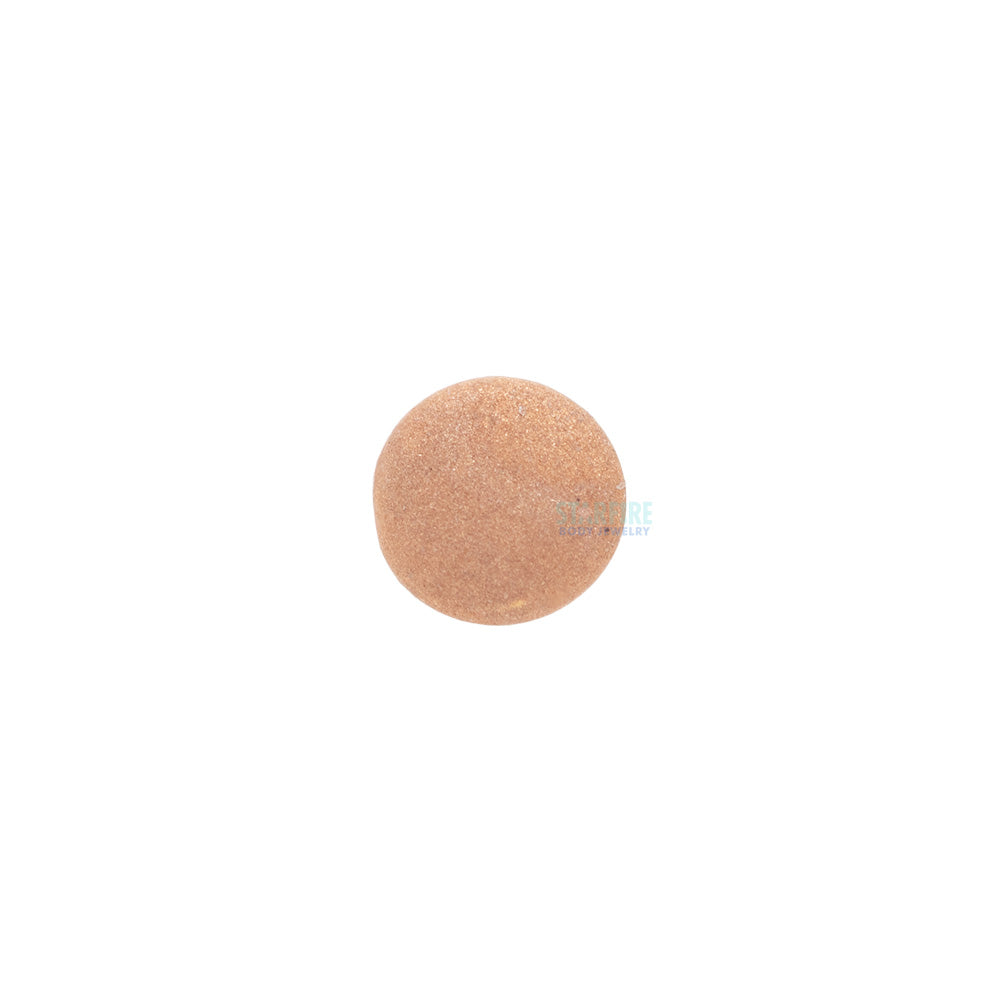 threadless: Sandblasted Disk End in Gold