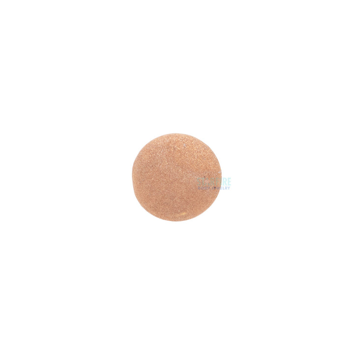 threadless: Sandblasted Disk End in Gold
