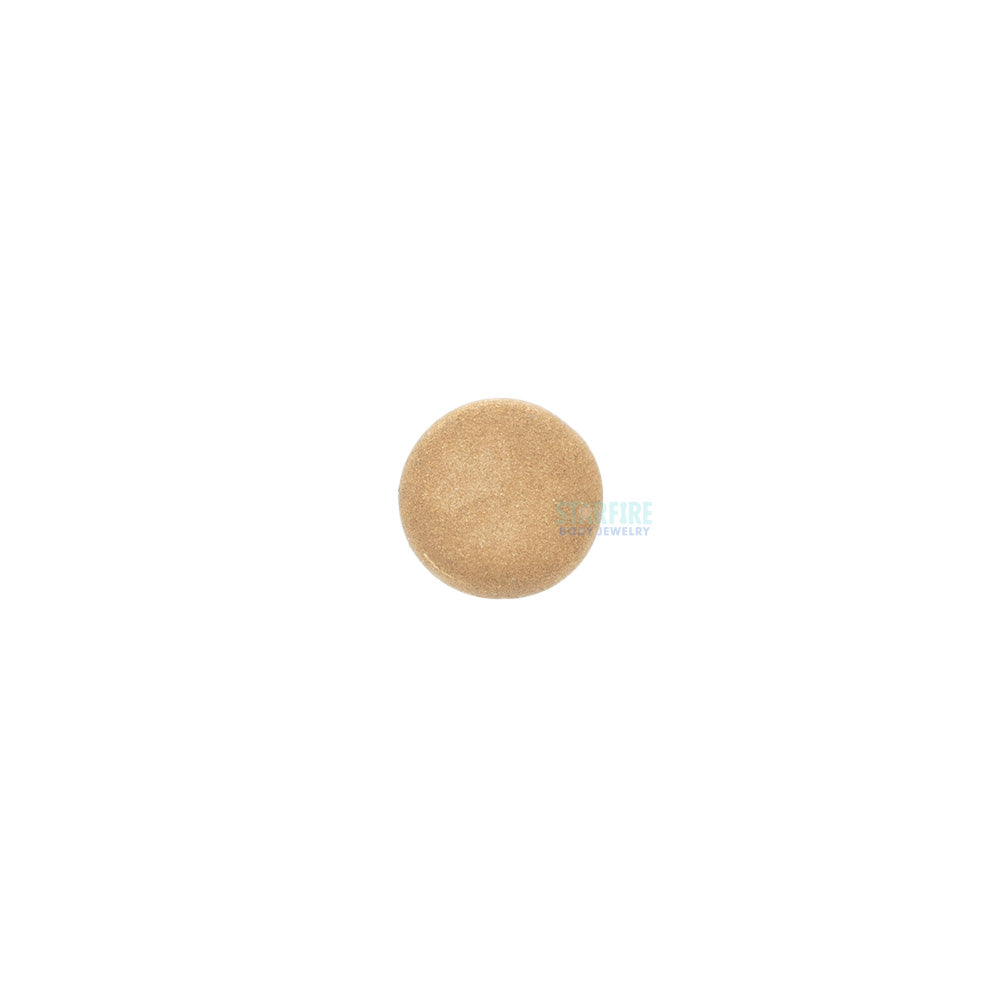 threadless: Sandblasted Disk End in Gold