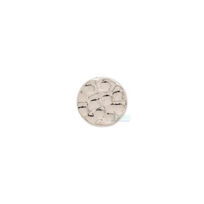 threadless: Hammered Disk End in Gold