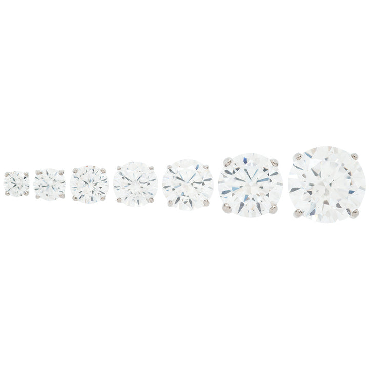 "Tiffany" Prong-Set Brilliant-Cut Gem - on flatback