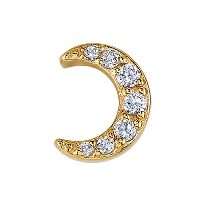 "Jula" Threaded End in Gold with DIAMONDS