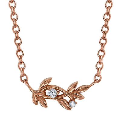 "Jessamine" Necklace in Gold with DIAMONDS