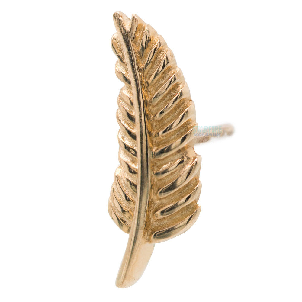 threadless: Feather Quill End in Gold