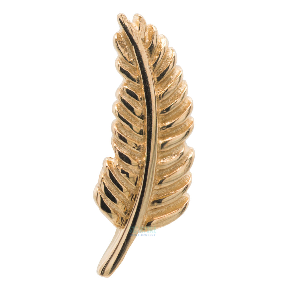 threadless: Feather Quill End in Gold