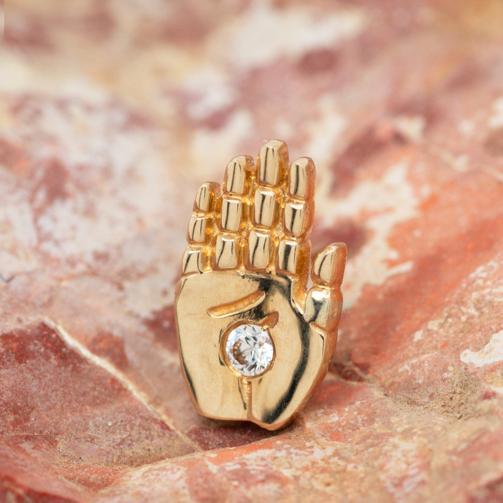threadless: The Minder End in Gold with CZ