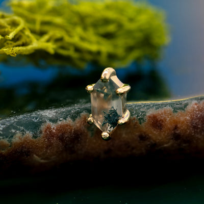 threadless: "Oh Hell Yes!" End in Gold with Moss Agate
