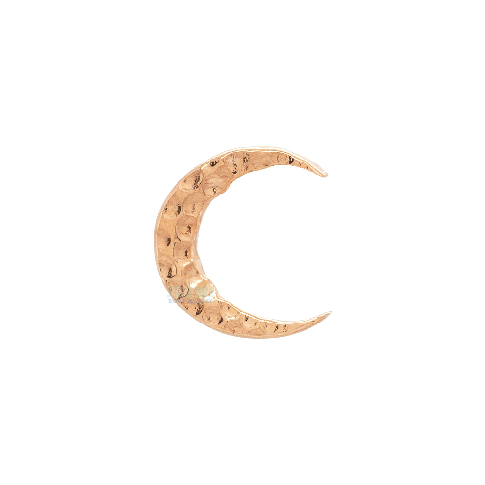 Hammered Moon Threaded in Gold