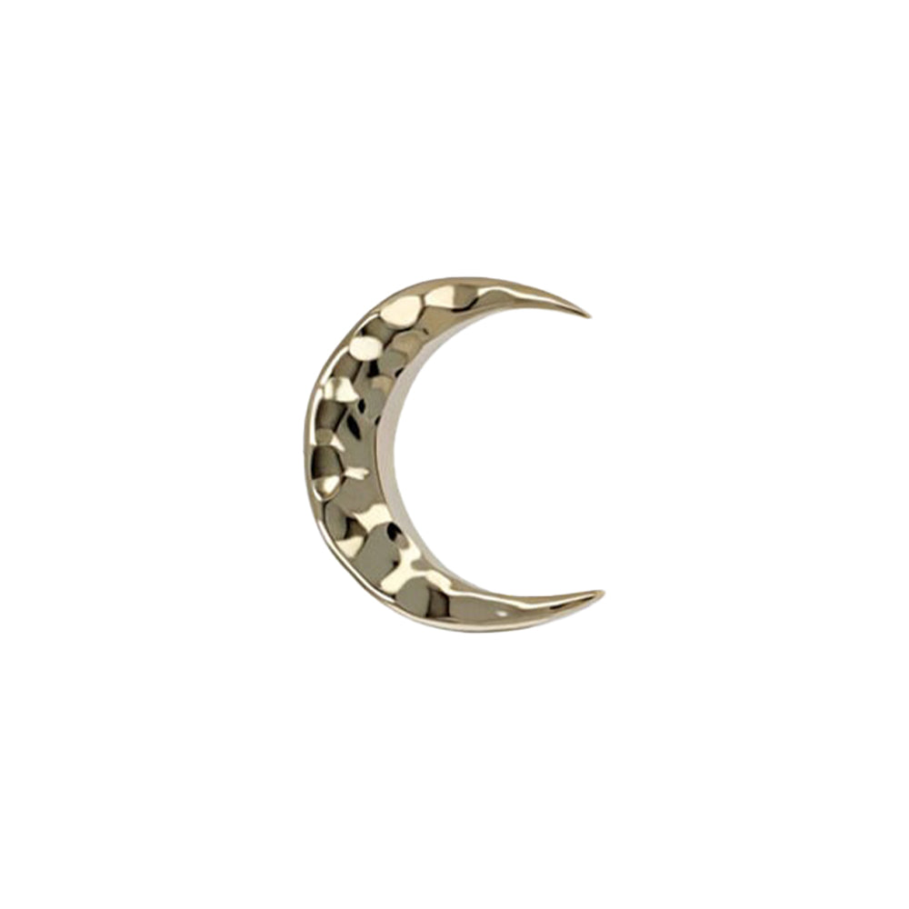 Hammered Moon Threaded in Gold