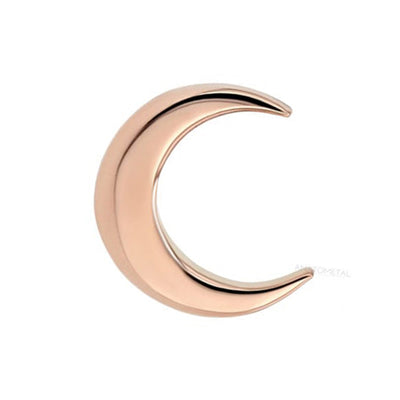 Moon Threaded End in Gold