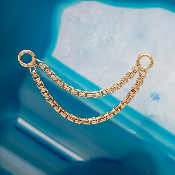 "Meander VIII" Chain Attachment in Gold