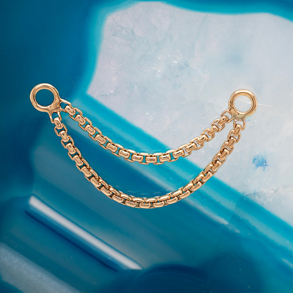 "Meander VIII" Chain Attachment in Gold