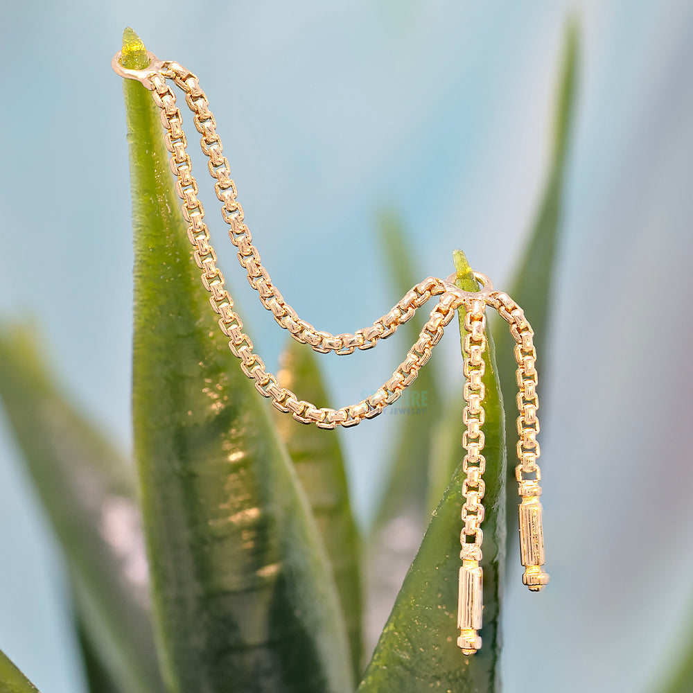 "Meander IV" Chain Attachment in Gold