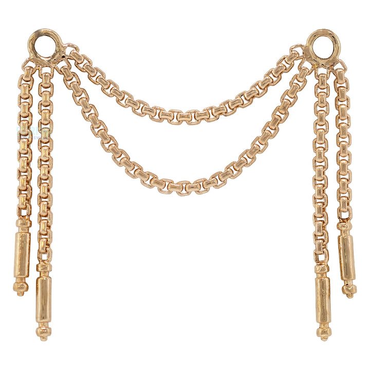 "Meander VI" Chain Attachment in Gold