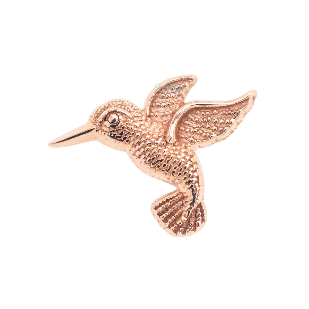 Hummingbird Threaded End in Gold