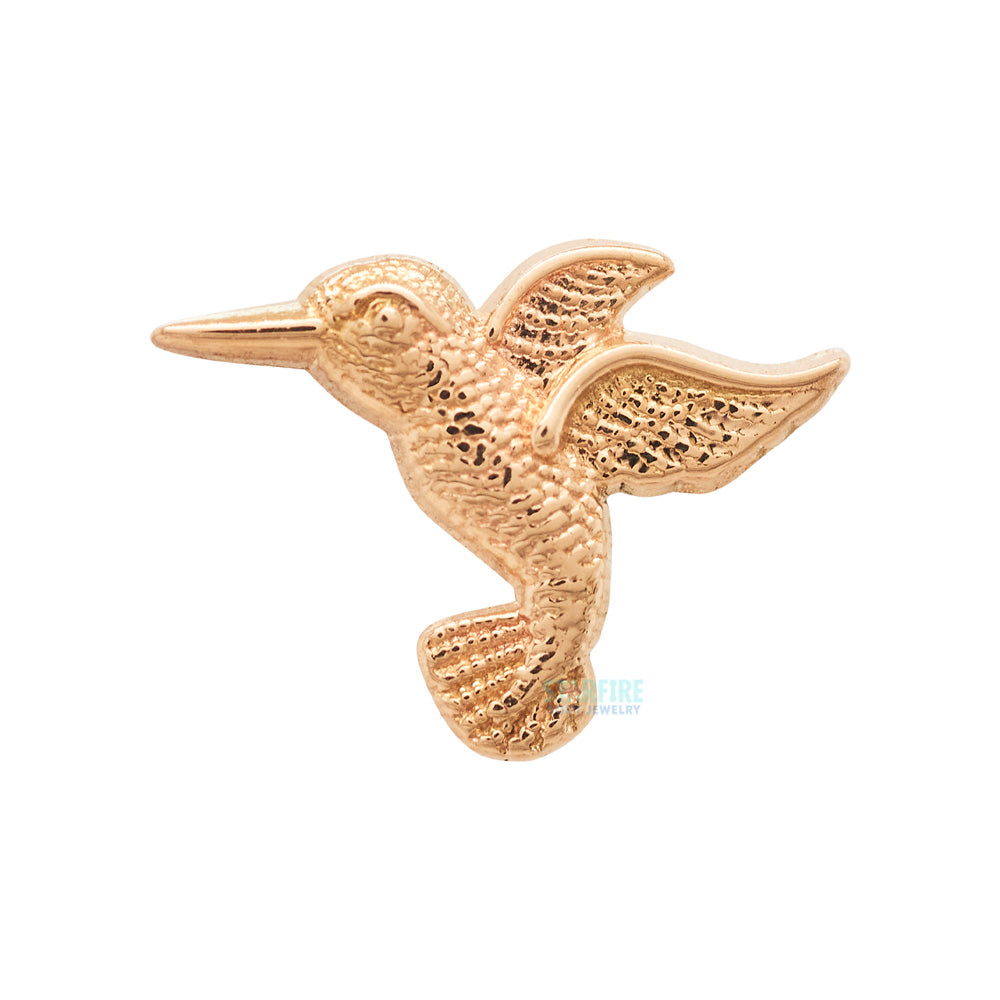 Hummingbird Threaded End in Gold