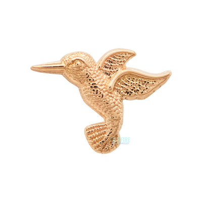 Hummingbird Threaded End in Gold