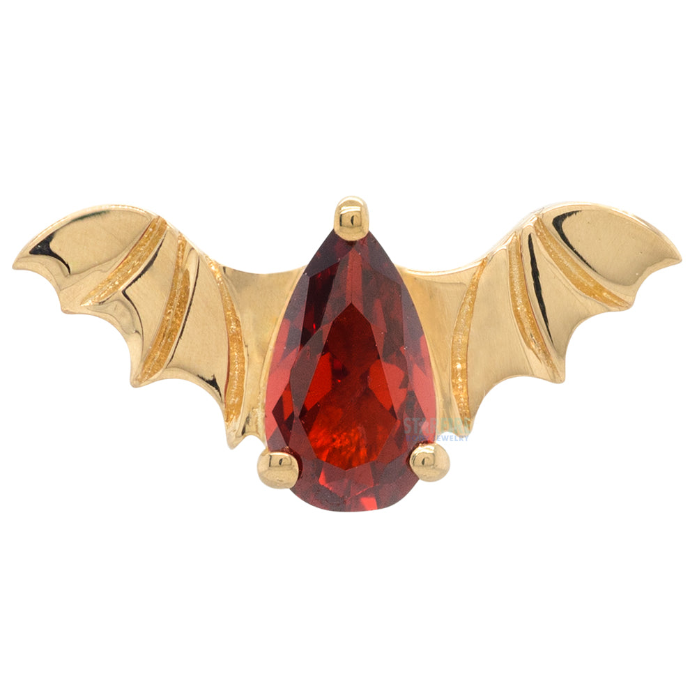Junipurr Jewelry threadless: Bat End in Gold with CZ – Starfire Body ...