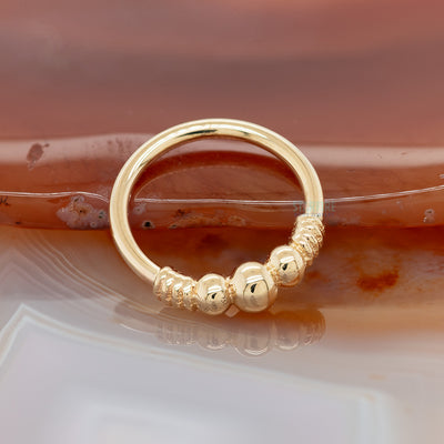 "Myla" Seam Ring in Gold