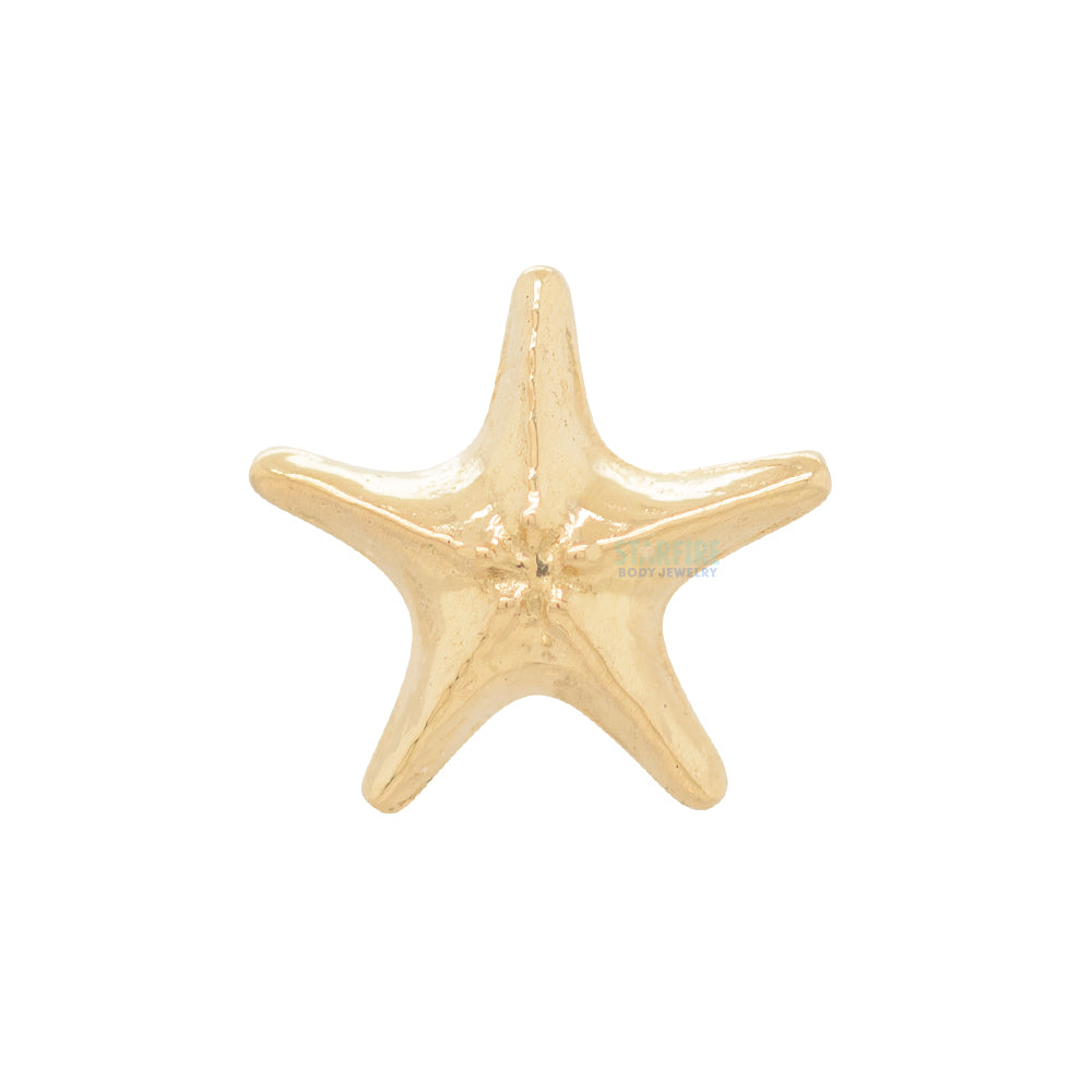 Sea Star Threaded End in Gold