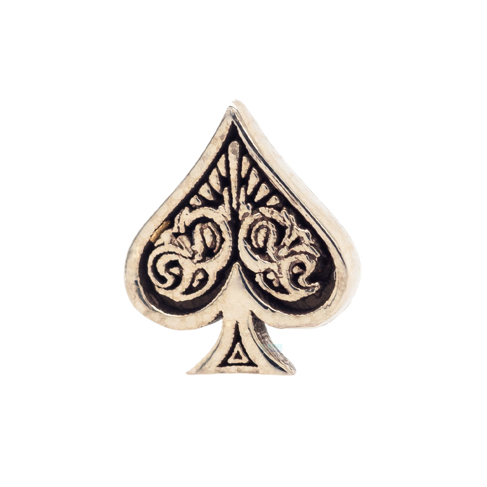 Kiwi Diamond Ace of Spades Threaded End in Gold & Platinum – Starfire ...