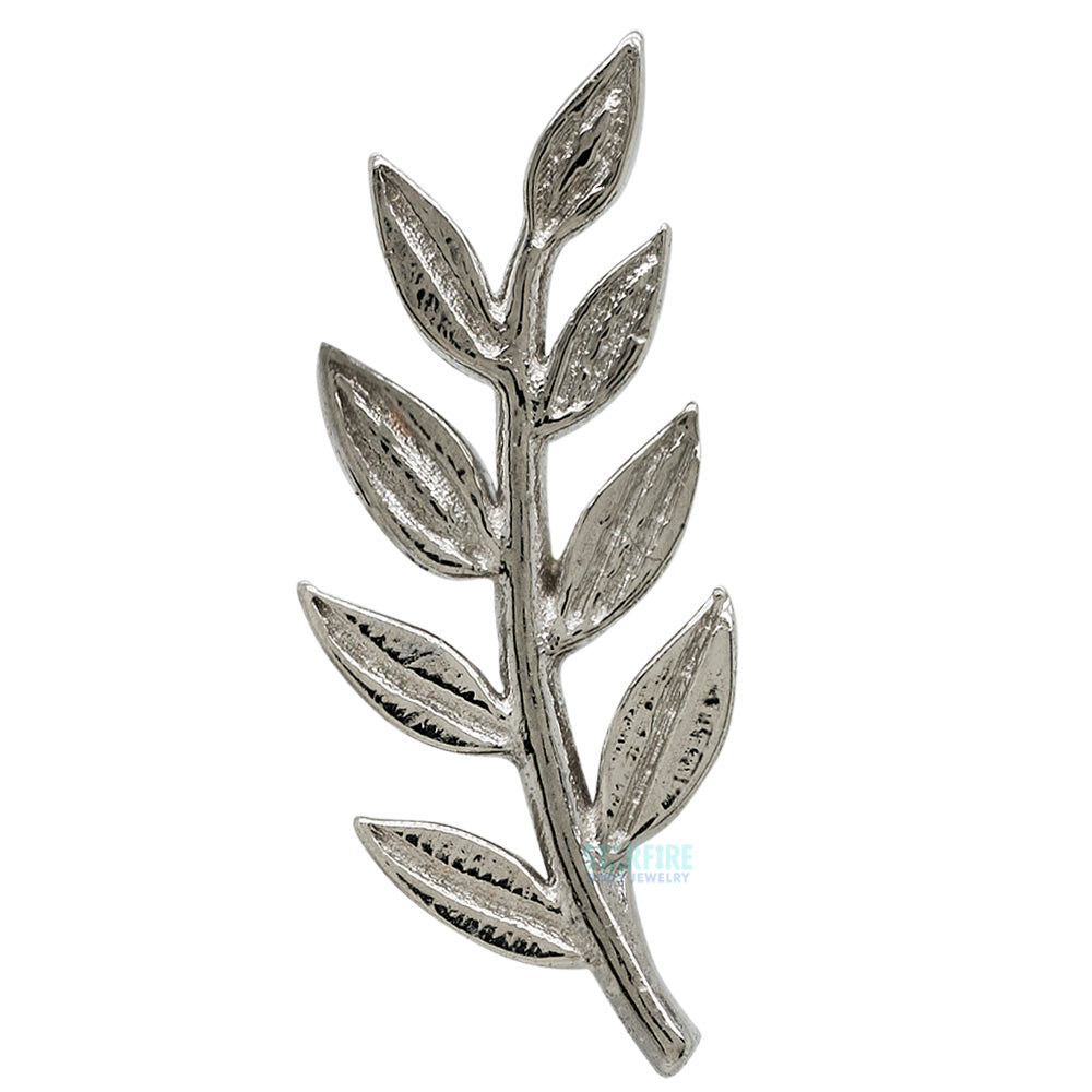 "Athena" Olive Branch Threaded End in Gold & Platinum