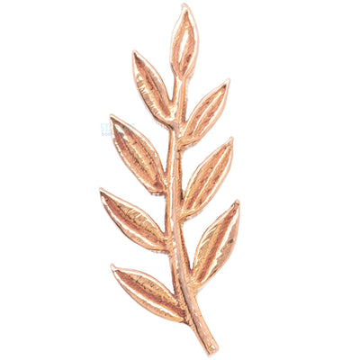 "Athena" Olive Branch Threaded End in Gold & Platinum