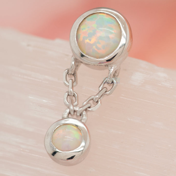 threadless: "Clara" End in Gold with Opal