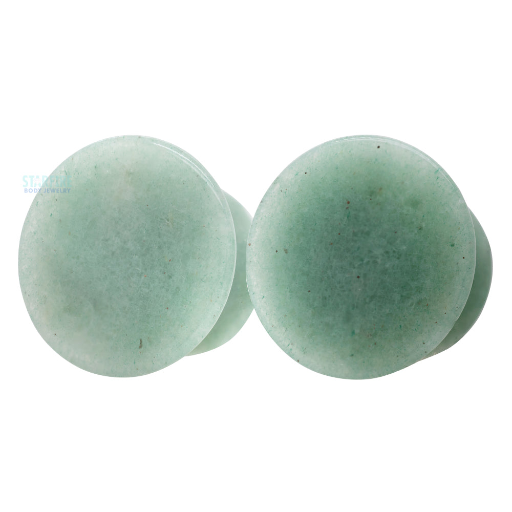 Mayan Style Stone Plugs - Aventurine