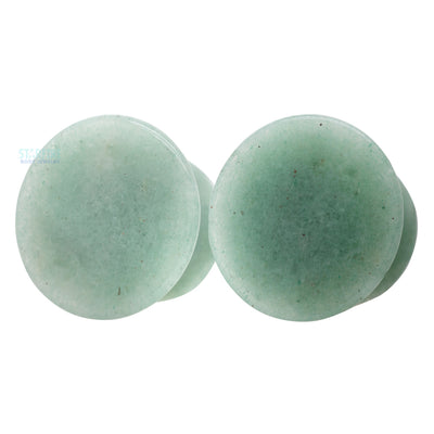 Mayan Style Stone Plugs - Aventurine