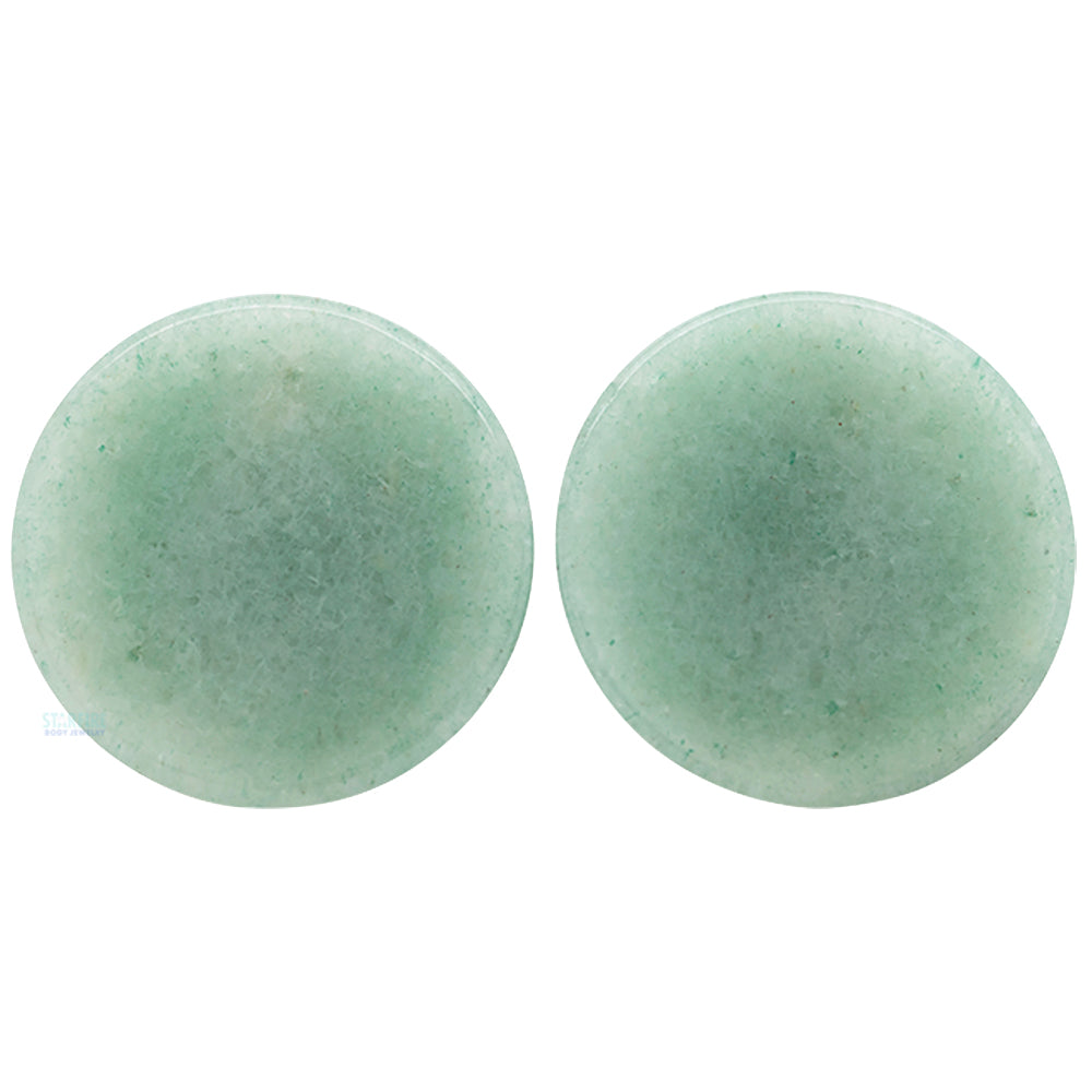 Mayan Style Stone Plugs - Aventurine