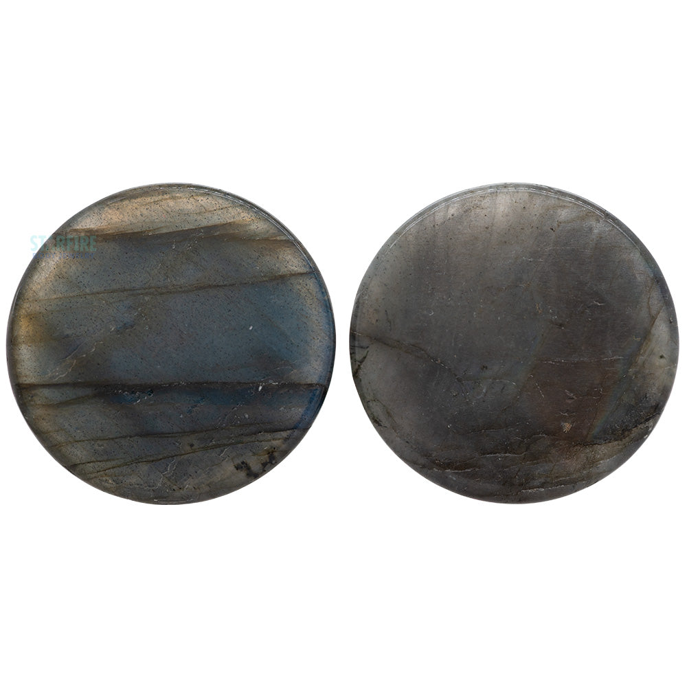 Mayan Style Stone Plugs - Labradorite