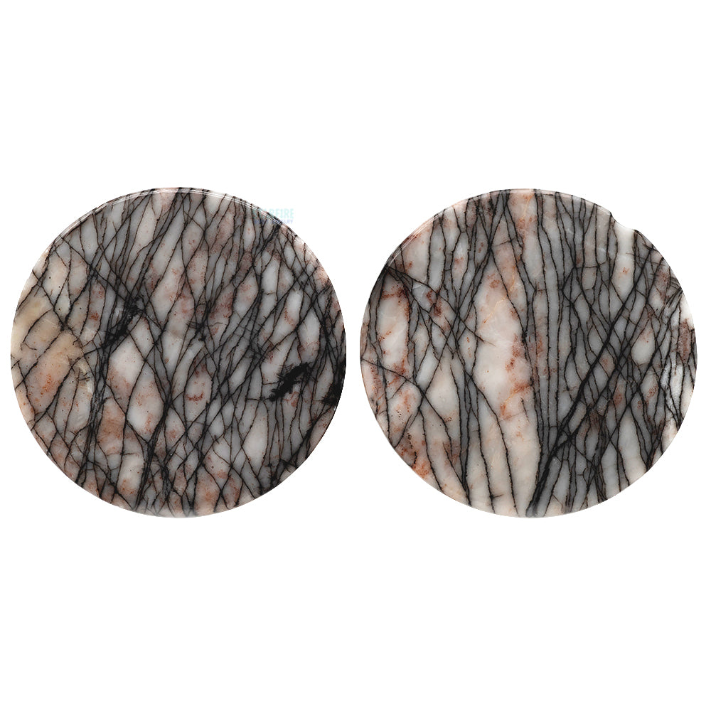 Mayan Style Stone Plugs - Picasso Jasper