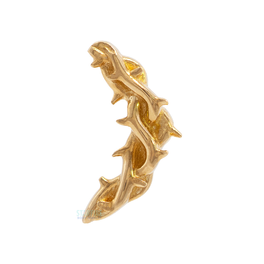 threadless: Thorn Arc End in Gold