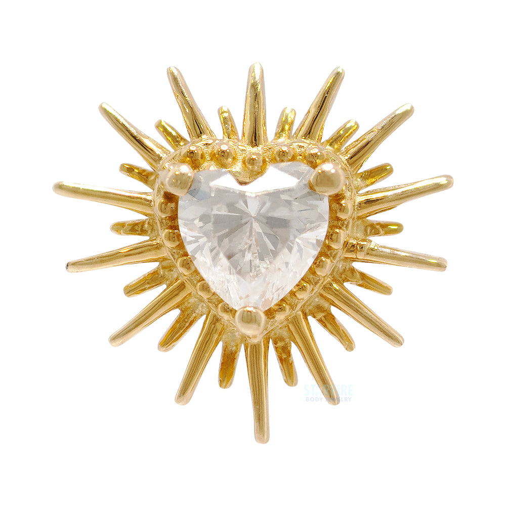 threadless: "Heartbreak" End in Gold with CZ