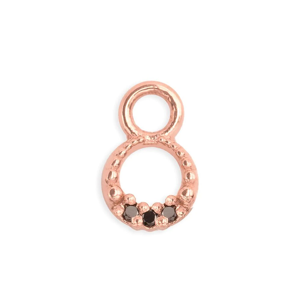 "Athena" Charm in Gold with Gemstones