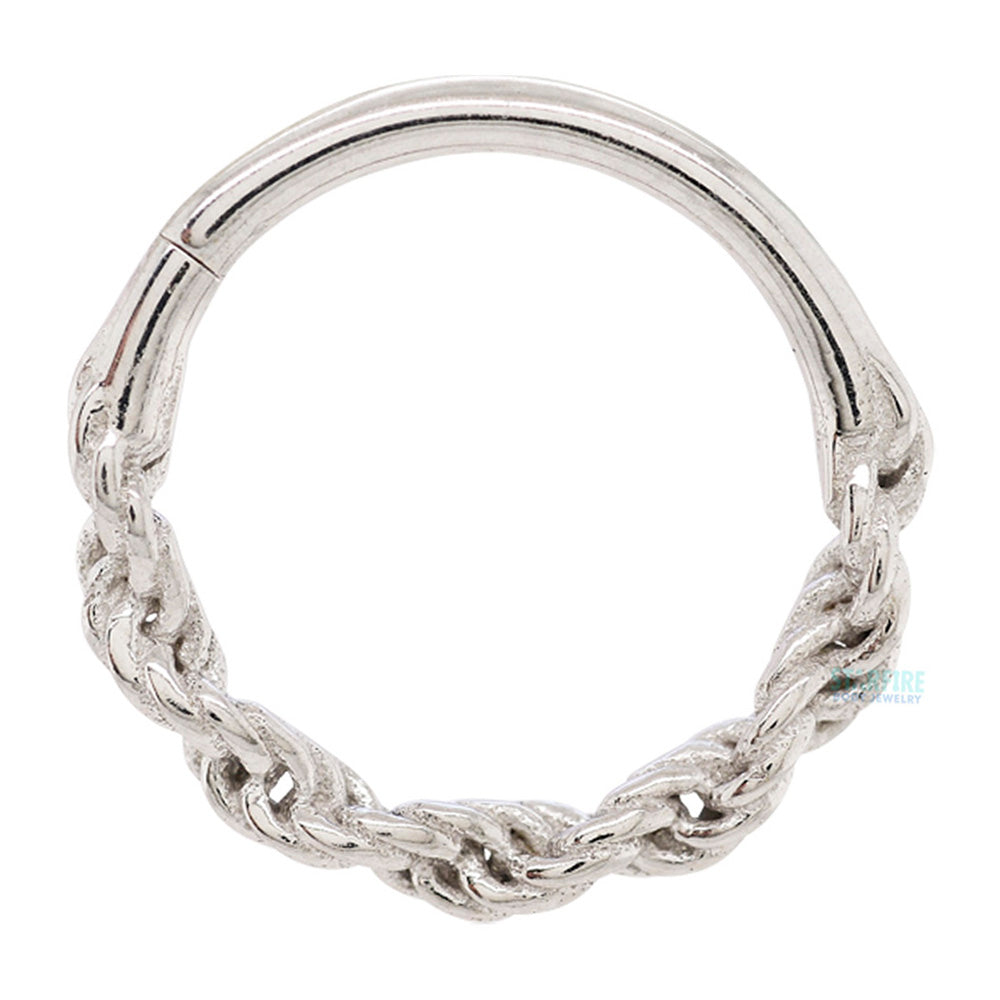 Rope Chain Continuous Ring in Gold