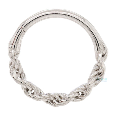 Rope Chain Continuous Ring in Gold