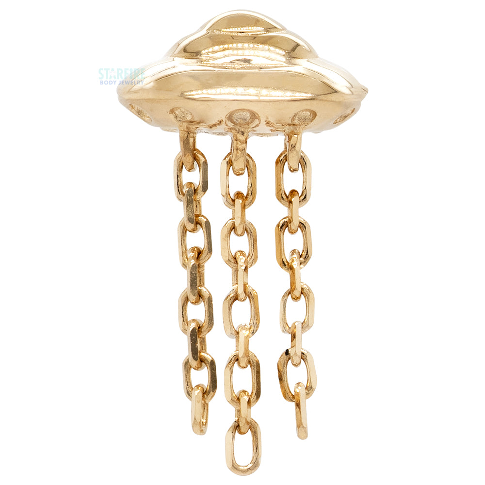 threadless: "Beam Me Up" End with Chains in Gold