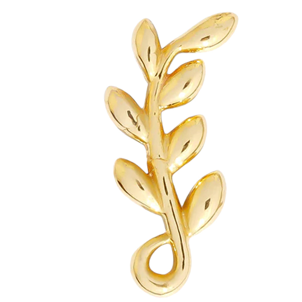 threadless: "Tendril" Pin in Gold