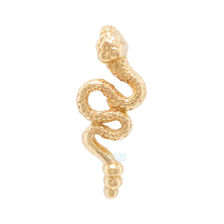 threadless: "Smol Slither Snake" Pin in Gold