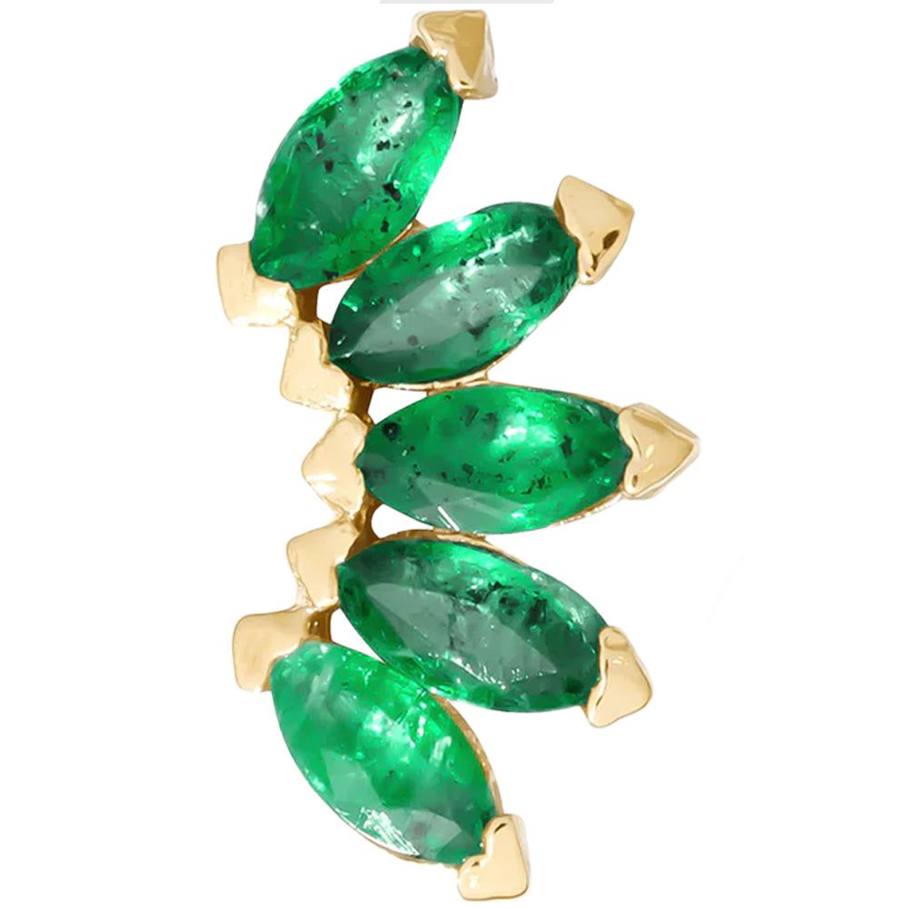 threadless: "Bella" Pin in Gold with Birthstone Gemstones