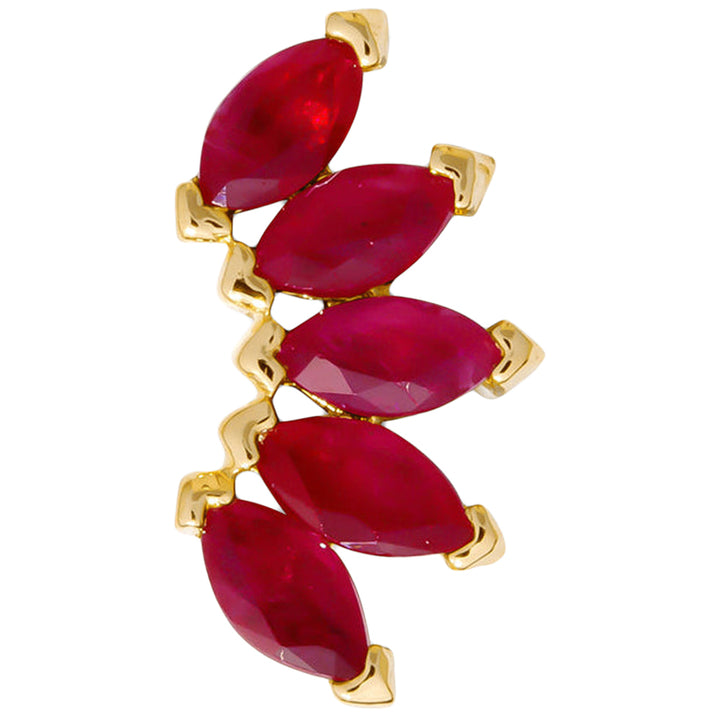 threadless: "Bella" Pin in Gold with Birthstone Gemstones
