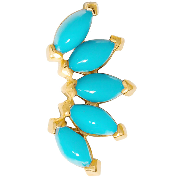 threadless: "Bella" Pin in Gold with Birthstone Gemstones