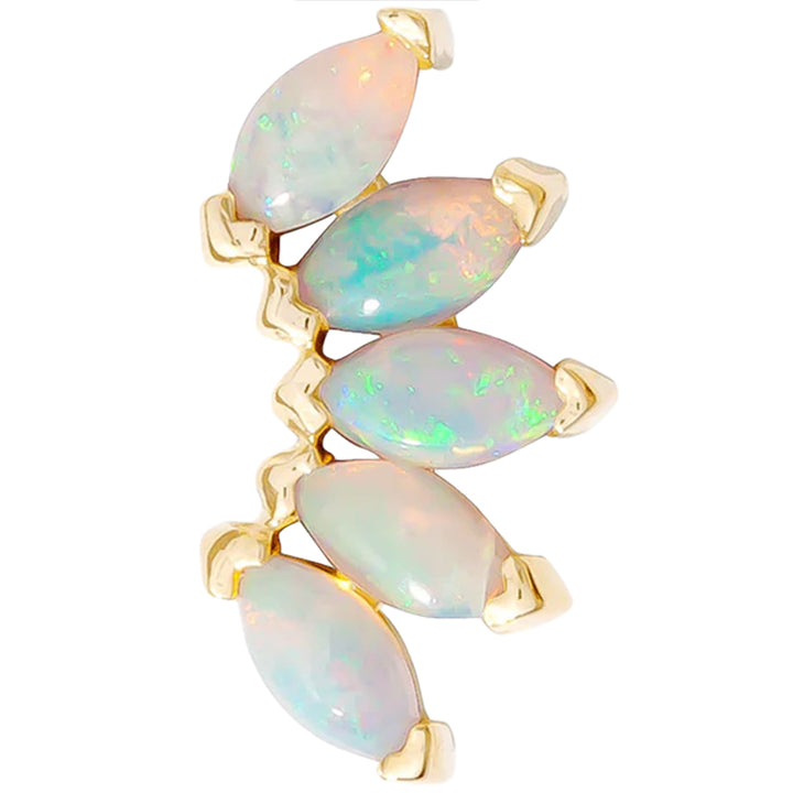 threadless: "Bella" Pin in Gold with Birthstone Gemstones